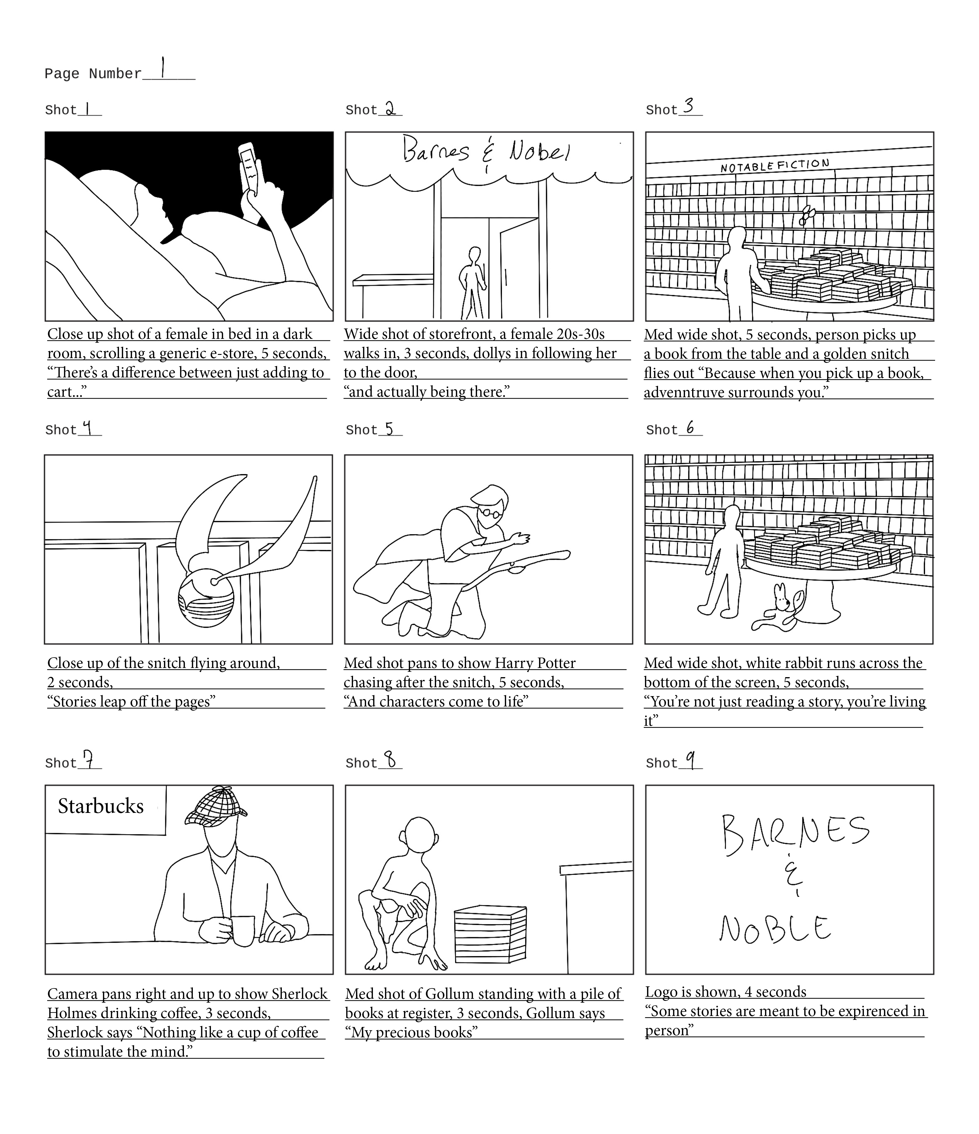 Short Films and Storyboards hero