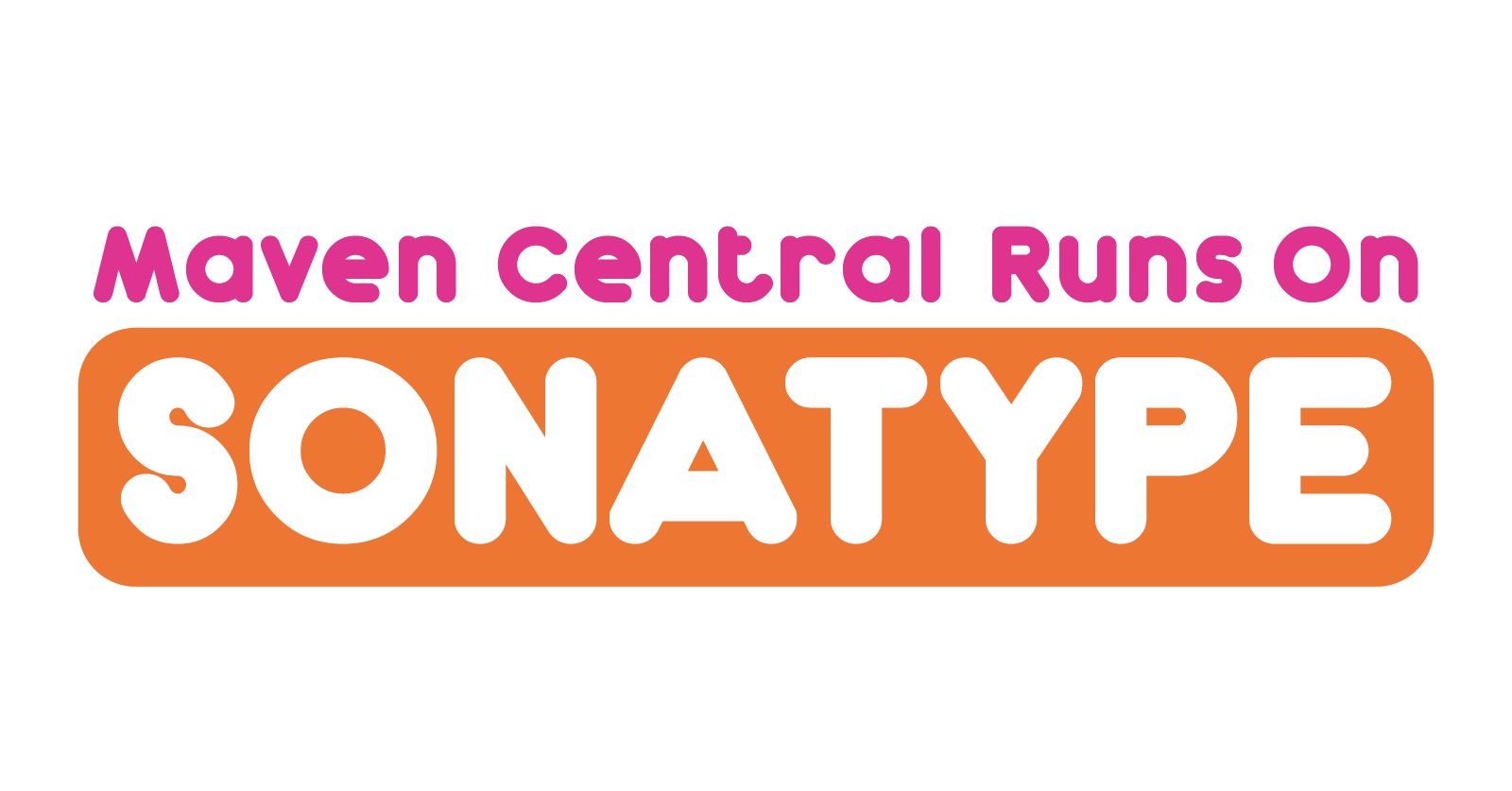 Sticker design: Maven Central Runs on Sonatype